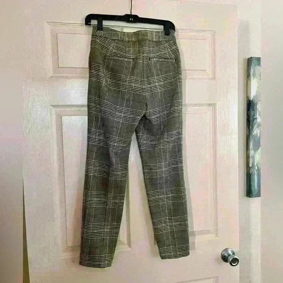 Ladies Express Plaid Slacks Stretch Size 0/R - Picture 2 of 6